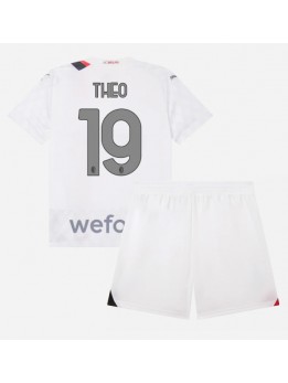 AC Milan Theo Hernandez #19 Replika Borta Kläder Barn 2023-24 Kortärmad (+ byxor)